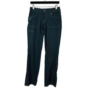 Kuhl Loose Fit Athletic Pant Hiking Pockets Roll Up Charcoal - 2